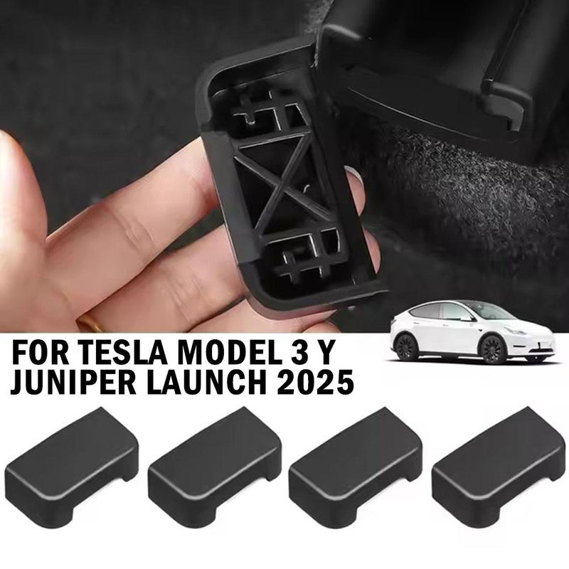 Seat Slide Anti-Kick Protection Plug, 4 Pcs Rear Seat Slide Rail Soft Rubber Plug Protection For Tesla Model 3 Y Juniper - Image 3